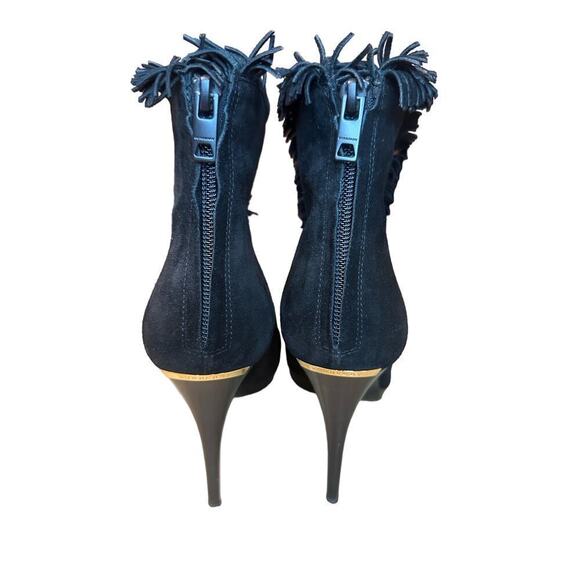 Burberry Nadison Fringe Peep-Toe Ankle Booties - Picture 4 of 13